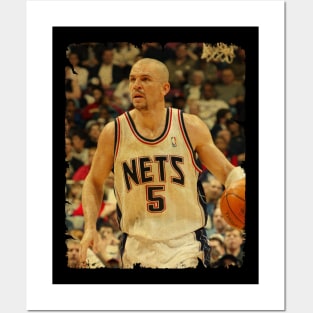 Jason Kidd - Vintage Design Of Basketball Posters and Art